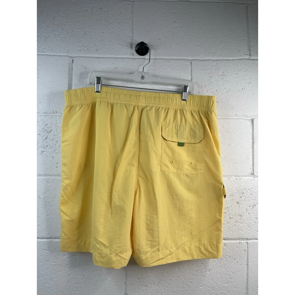 Tommy‎ Bahama  Men's Swim Trunks Happy Go Cargo Lemon Grove Beach Embroider Logo